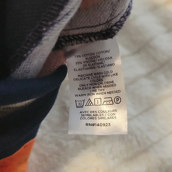 LOFT Orange Mini A-Line Skirt NWOT - Picture 3 of 6